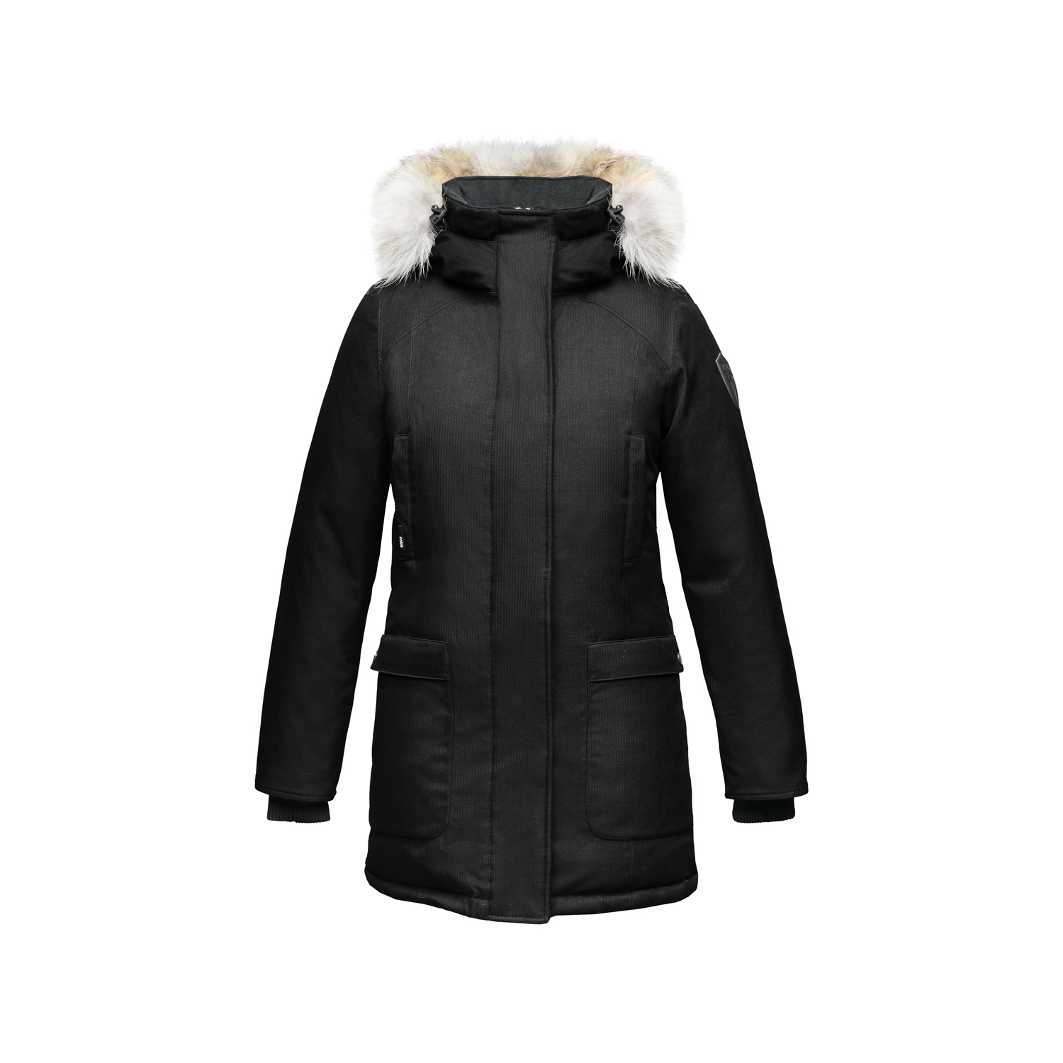 RUD-8125008 CARLA BLACK LONG RAINCOAT